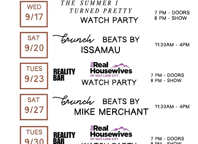 Events in September