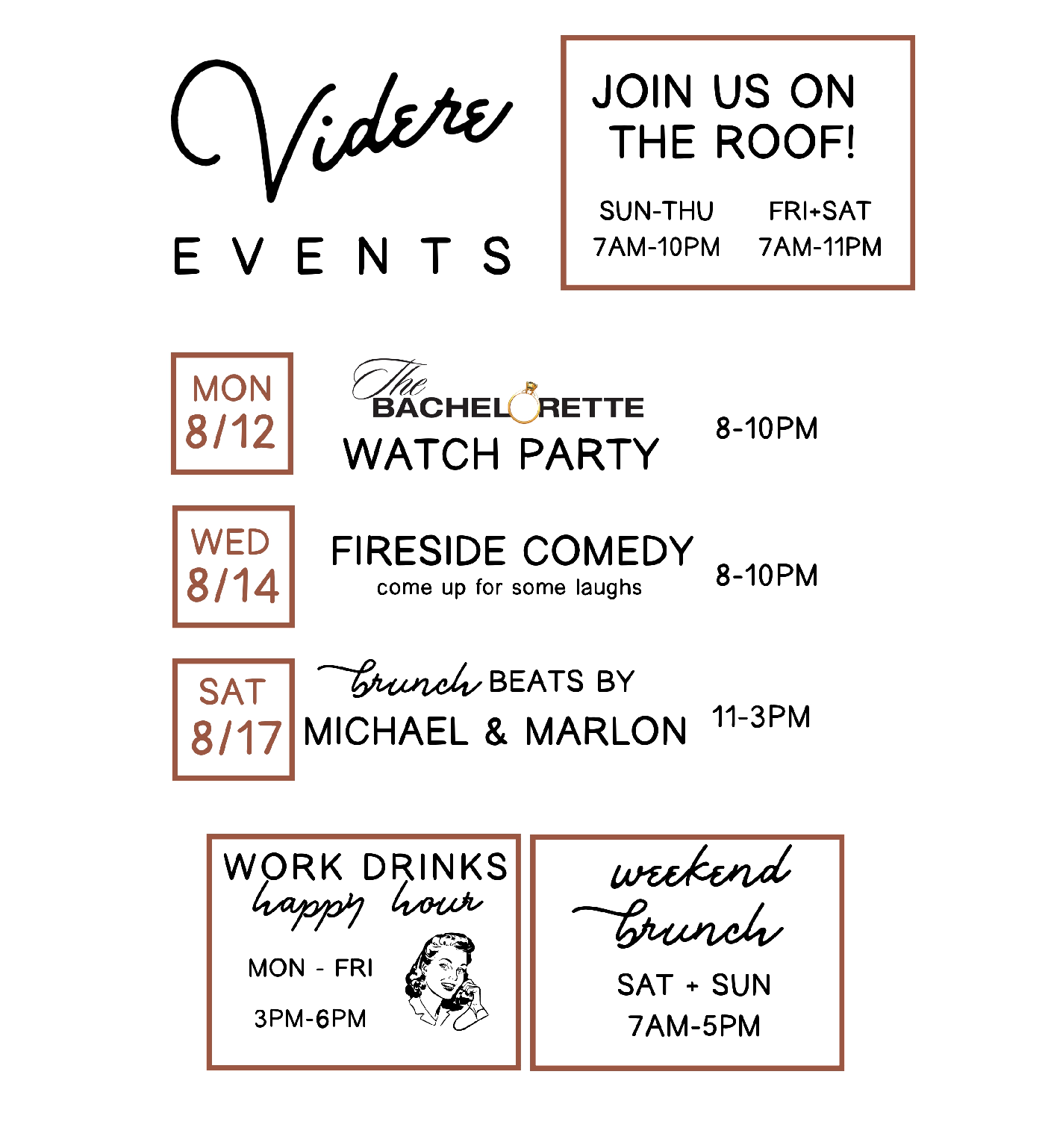 Image representing This Week at Videre Rooftop Restaurant and Bar