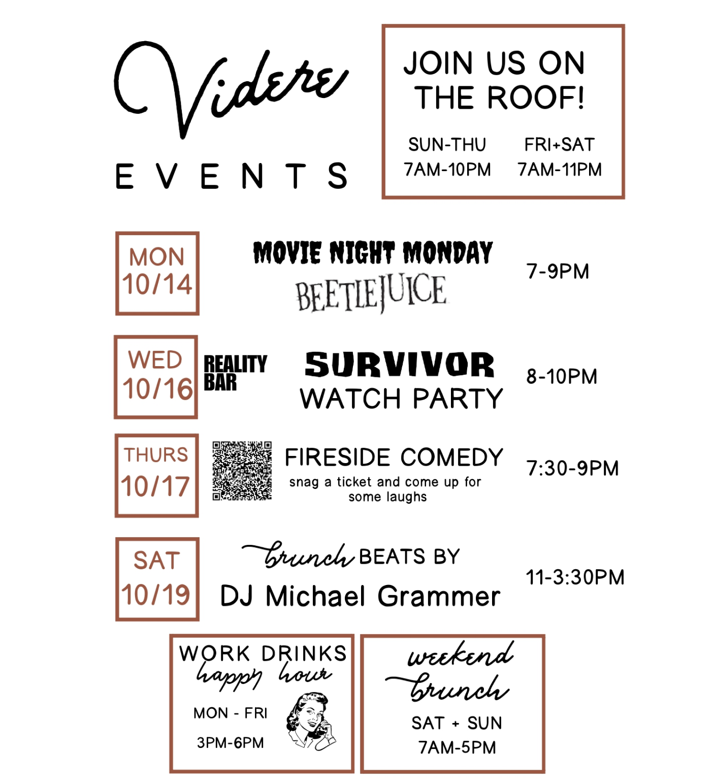 Image representing This Week at Videre Rooftop Restaurant and Bar