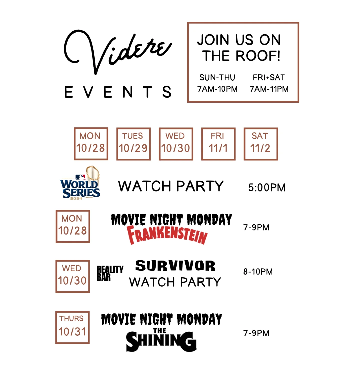 Image representing This Week at Videre Rooftop Restaurant and Bar